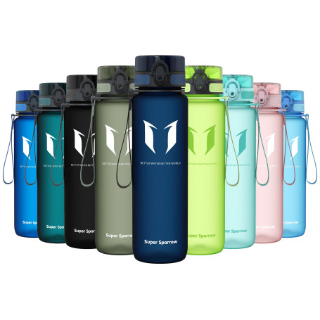 Super Sparrow Bouteille d'eau - Gourde - 350ml/500ml/750ml/1000ml - sans BPA - Convient pour Le Sport, la randonnée, l'école, Le