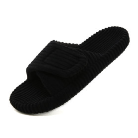 Meik Mangni Pantoufles Femme en Mousse à Mémoire Hiver Chaussons avec Support de l'arche Ajustable Chaussures Bout Ouvert Slippe