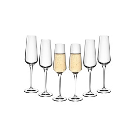 Gerlach 1760 Verres à champagne, lot de 6, 200 ml, verres à champagne, flûtes à champagne, verres à vin, passent au lave-vaissel