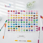 Ohuhu Feutre Coloriage Adulte, 120 Couleurs Aquarelle Stylos Feutres Double Pointe Fine et Pinceau pour Calligraphie Mandala Des