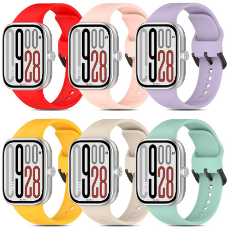 BDIG 6 Pièces Bracelet en Silicone Compatible avec Xiaomi Redmi Watch 5/Xiaomi Redmi Watch 4 Femme Homme,Sport Bracelets Respira