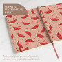 Rileys & Co Carnet Pastèque Parfumé pour le Travail et l’École - 8 x 6 Pouces - Carnet Rigide Parfumé Rafraîchissant - 240 Pages