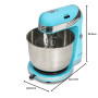 Cecotec Robot Patissier Cecomixer Easy. Mouvement Circulaire, Capacité de 3 L, Bol en Acier, 5 Fonctions, Battre, Mélanger, Mont