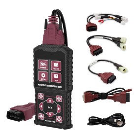 M3-A Diagnostic Moto Lecteur de Code Moto Scanner Outil de Diagnostic Moto avec Test de Tension Test Rapide pour HON*DA Yam*AHA 