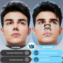Ecarteur Nasal Anti Ronflement Efficace Puissant, Bande Nasale Magnétique Ajustement, Forte Tenue pour Le Sport & Meilleure Qual