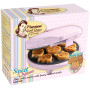 Bestron Appareil à mini cookies avec motifs d'animaux, Moule à mini gaufres, avec témoin de cuisson & revêtement anti-adhésif, 7
