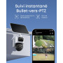 eufy Security eufyCam S4 Kit de 2 caméras Surveillance WiFi Extérieure, Bullet-PTZ Triple Objectif, 4K UHD, Panorama 360°, Incli