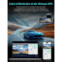 Alltotive Caméra embarquée 4K avant et arrière 2,5 K, GPS WiFi 5G, double caméra de voiture avec carte SD 128 Go, écran IPS de 3