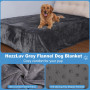 HezzLuv Couverture Imperméable pour Chien 203x229 cm, Plaid pour Animaux en Flanelle Lavable pour Canapé et Lit, Antidérapant, P
