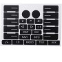 Beekeg Kit de réparation de bouton usé auto autocollant noir mat compatible avec/compatible avec/pour VW Volkswagen Touareg 2004