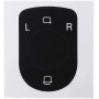 Beekeg Kit de réparation de bouton usé auto autocollant noir mat compatible avec/compatible avec/pour VW Volkswagen Touareg 2004