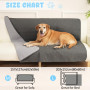 HezzLuv Housse de canapé imperméable pour chien et animal domestique - Lavable - Réversible - Anti-rayures - Résistante aux poil