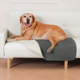 HezzLuv Couverture Imperméable pour Chien, Housse de Canapé-lit, Protecteur de Meubles, Antidérapant, Lavable, Résistant aux Poi