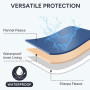 7CDXD Couverture imperméable pour chien - 127 x 150 cm - Douce - En flanelle - Imperméable aux liquides - Protection de canapé d