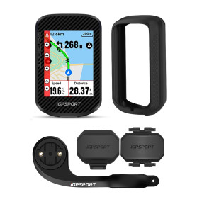 iGPSPORT BSC300T Compteur Velo 2,4’’ Couleur Écran Tactile GPS Velo Map Navigation 8 Go de Mémoire 130 Données Compatible Vélos 
