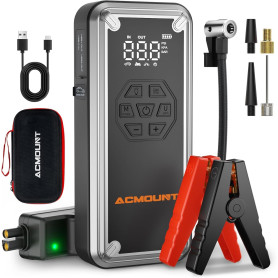 Acmount Booster Batterie Voiture 7000A, Booster Batterie Voiture avec Gonfleur 150PSI, 23800mAh Demarreur Batterie (Jusqu'à 8.0L