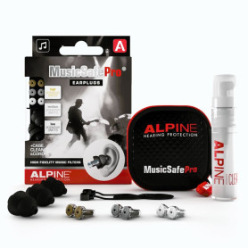 Alpine MusicSafe Pro Bouchons d'oreilles : protections auditives pour musiciens - Haute fidélité du son - 3 jeux de Ffltres inte