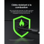 Belkin Eco Câble USB-C vers Micro-USB, 1 m, Câble doux au toucher, gaine tressée et souple de Recharge Rapide, Certifié USB-IF, 