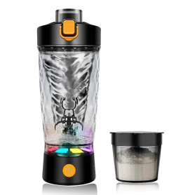 flintronic Shaker électrique à protéines - 650 ml - Mixeur automatique de protéines - Rechargeable par USB C - Pour shakes proté