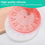 LQIOACU Moule Resine Epoxy Chiffres Romains, Moule Epoxy, pour Loisirs créatifs, Horloge en Silicone Liquide, Outils de Fabricat