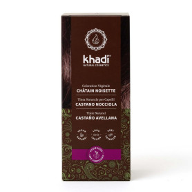 khadi CHÂTAIN NOISETTE Coloration végétale - Coloration pour cheveux pour un châtain brillant à un chocolat saturé - naturelle 1