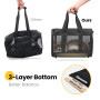 Conlun Porte-Chat Approuvé, Transport pour Chien Souple avec Laisse intérieure, pour Chats et Chiots Jusqu’à 7 kg, Sac de Voyage