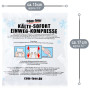 COM-FOUR® 20x compresse froide immédiate jetable, compresse froide pour un refroidissement immédiat et pour les premiers soins, 