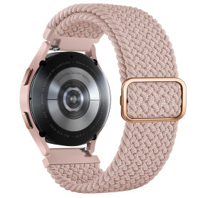 Vancle Bracelet Compatible pour Samsung Galaxy Watch 4 5 6 7 Femme Homme, 20mm Élastique en Nylon Tressé Réglable Bracelet de Re