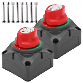 Coupe Circuit Batteriez,2 Pièces 12V 24 48V Interrupteur Isolateur De Batterie,Interrupteur D'isolateur De Batterie,Isolateur In
