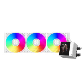 efroidisseur liquide pour processeur, 360 mm AIO, pompe haute performance, écran IPS 2,4", refroidissement à eau CPS ARGB avec v