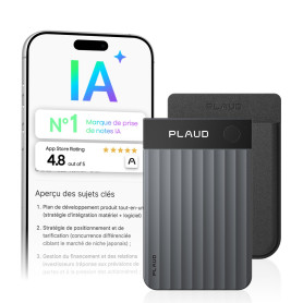Plaud Note Pro Enregistreur Vocal IA Dictaphone Numérique avec Transcription et Résumé IA Saisie multimodale Jusqu’à 50 Heures d