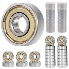40 Pièces 608ZZ Roulements à Billes Miniatures à Rainure,8x22x7 mm Durable Roulement a Bille,Acier au Carbone Métal Bearings pou