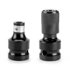 Lot De 2 Adaptateurs D'embouts Pour Clé à Chocs - Convertisseur Douille 1/2 à 1/4" - Accessoires de Précision pour Clés à Clique