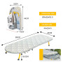 NEWFUN Table a Repasser Pliable, Planche a Repasser Pliable, Table à Repasser Pliable, Pieds de Table Pliables pour Un Gain de P