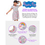 Peppa Pig Robe Robe pour Fille | Tenue d’été Arc-en-Ciel | Vêtements pour Filles | De 18 Mois à 8 Ans