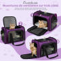 TOFFCAEA Sac de Transport à Parois Souples pour Animal de Compagnie, Sac Transport Chat Chien, Respirant et Pliable, Caisse de T
