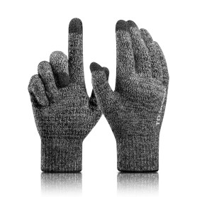 TRENDOUX Gants Hiver Homme Femme - Gants Tactiles Chaud Doux Doublure Polaire, Idéal pour Sport de Conduite Running Vélo Moto Sm