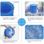 zalati Seaux à glaçons 2 en 1 en silicone portable pour whisky, cocktails, boissons
