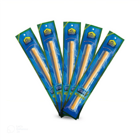 Al-Khair Lot de 5 Bâtons de Siwak Miswak Naturels Emballés sous Vide pour le Nettoyage des Dents