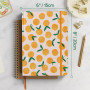 Rileys & Co – Carnet Pointillé Citron 20,3 x 15,2 cm à Couverture Rigide | 240 Pages – Pour Notebook, Bullet Journal Pré Rempli,