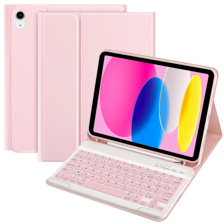 TQQ Coque Clavier pour iPad 10/11 Ème Generation (10.9 Pouces 2022/11 Pouces A16 2025), AZERTY Français Layout, Clavier Bluetoot