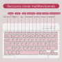 TQQ Coque Clavier pour iPad 10/11 Ème Generation (10.9 Pouces 2022/11 Pouces A16 2025), AZERTY Français Layout, Clavier Bluetoot