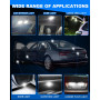 KATUR Ampoule C5W LED, 36mm 1.42'' Festoon LED Canbus 12V 24V 6000K Blanc Xénon 6418 6461 6451 Ampoules pour Voiture Dôme Carte 