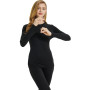 LANBAOSI Ensemble de sous-vêtement Thermique Femme à Manches Longues Couche de Base Haut et Pantalon Chaud Leggings pour Automne