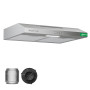 Soonye Hotte Aspirante 60cm Classe A+++, Hotte Cuisine,220 m³/h,Moteur sans balais,Évacuation ou Recyclage,Filtre au Charbon Inc