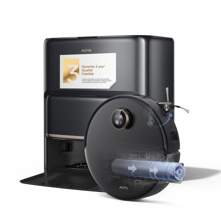 Mova Z60 Ultra Roller Complete : Aspirateur Laveur avec Technologie de Nettoyage HydroForce™, DuoSolution™, StepMaster™ 2.0, Lif
