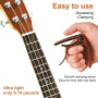 Capodastre Guitare Classique, Mediator Guitare Inclus, Capo Guitare en Alliage Plat, Ajustement Parfait pour Corde Guitare Class