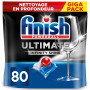 Finish Ultimate Infinity Shine Pastilles Lave-Vaisselle, Imbattable contre les taches tenaces, 80 capsules