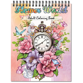 Jadeso Livre Coloriage Adulte, Format A4 Livre de Coloriage Anti Stress pour Adultes, Coloriage Anti Angoisse, Relaxation, 30 Mo