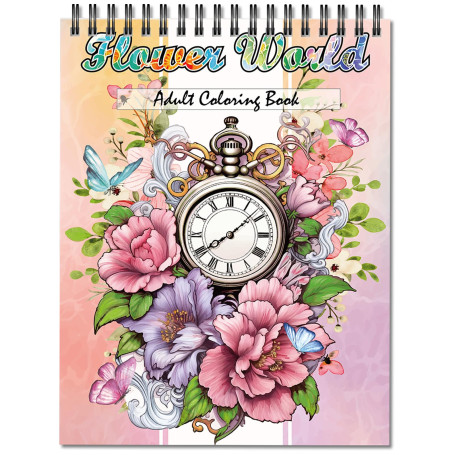 Jadeso Livre Coloriage Adulte, Format A4 Livre de Coloriage Anti Stress pour Adultes, Coloriage Anti Angoisse, Relaxation, 30 Mo